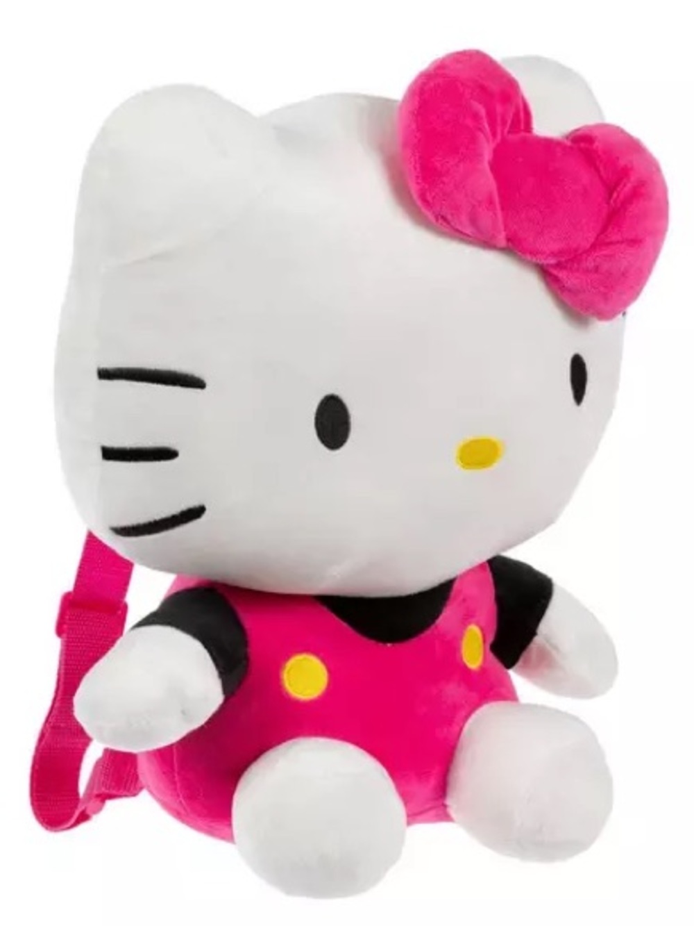 Hello Kitty Plush Backpack - Pink and White